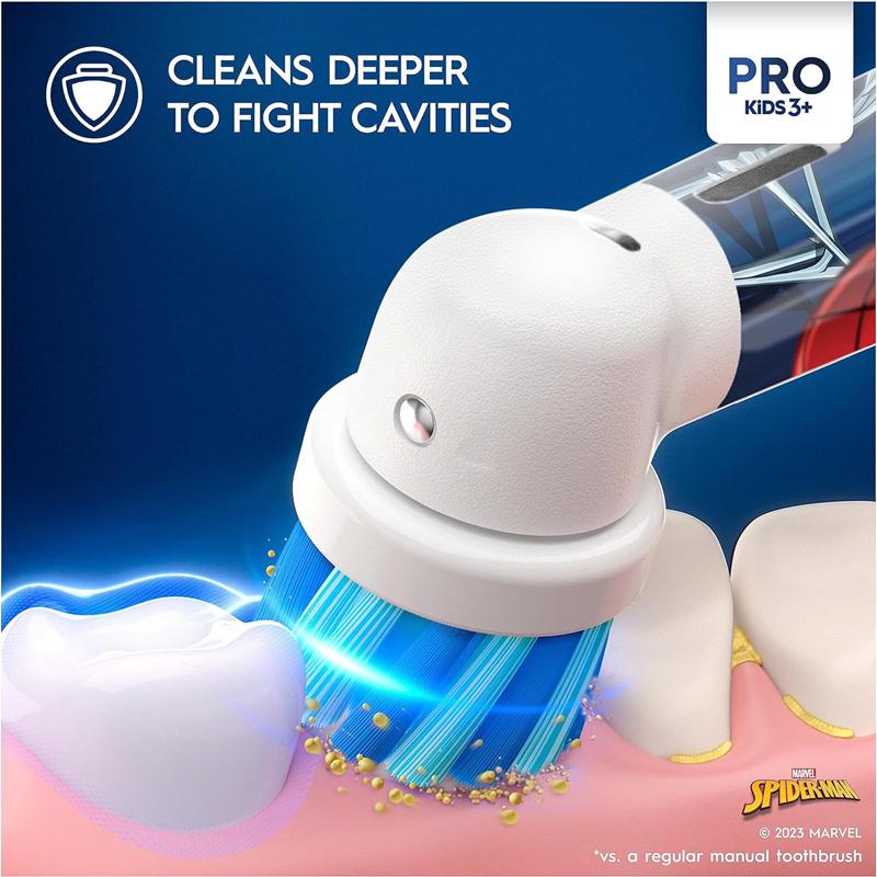 Oral B D103K Kids Electric Toothbrush Children Toothbrush 1 Handle 1 Replacement Brush Head
