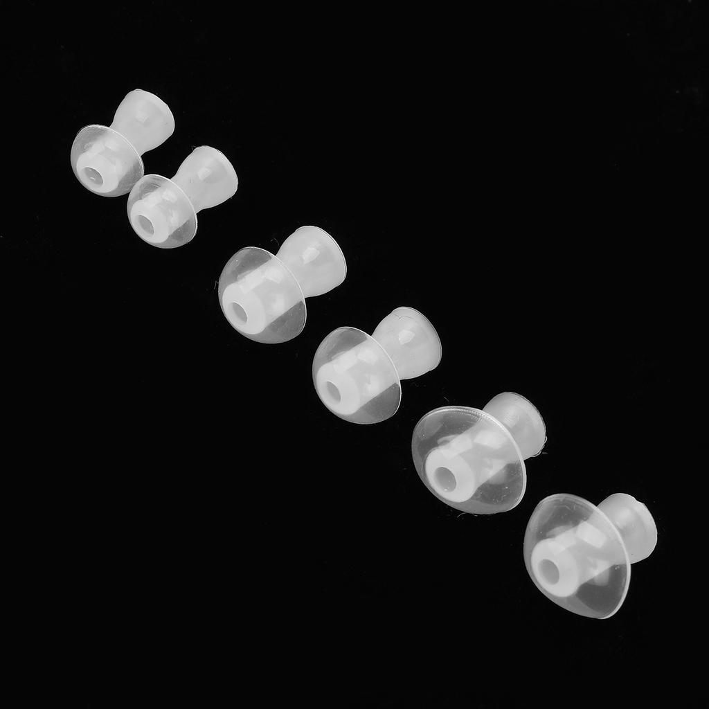 6pcs Hearing Aid Ear Tips Earplug Silicone Hearing Aids Buds Domes Ear Replacements