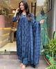 Indisk kvinnedesigner Kurta Pant Dupatta-sett Bollywood topptunika Kurti Salwar-dresskjole