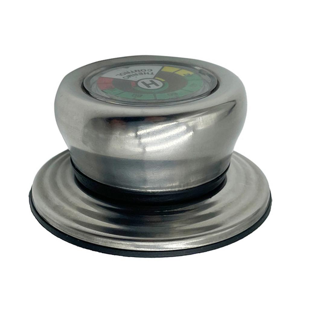 Stainless Steel Thermometers Lid Knob High Accuracy Temperature Monitoring Heat Resistant for Pot Pan Pressure Cooker
