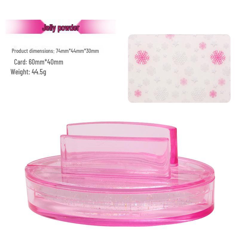 Large Silicone Nail Art Stamp with Lid - Single/Double Head French Design DIY Stamping Tools