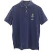 Polo Bear Short Sleeve Polo Shirt S Navy Kanoko Fabric Men's Used