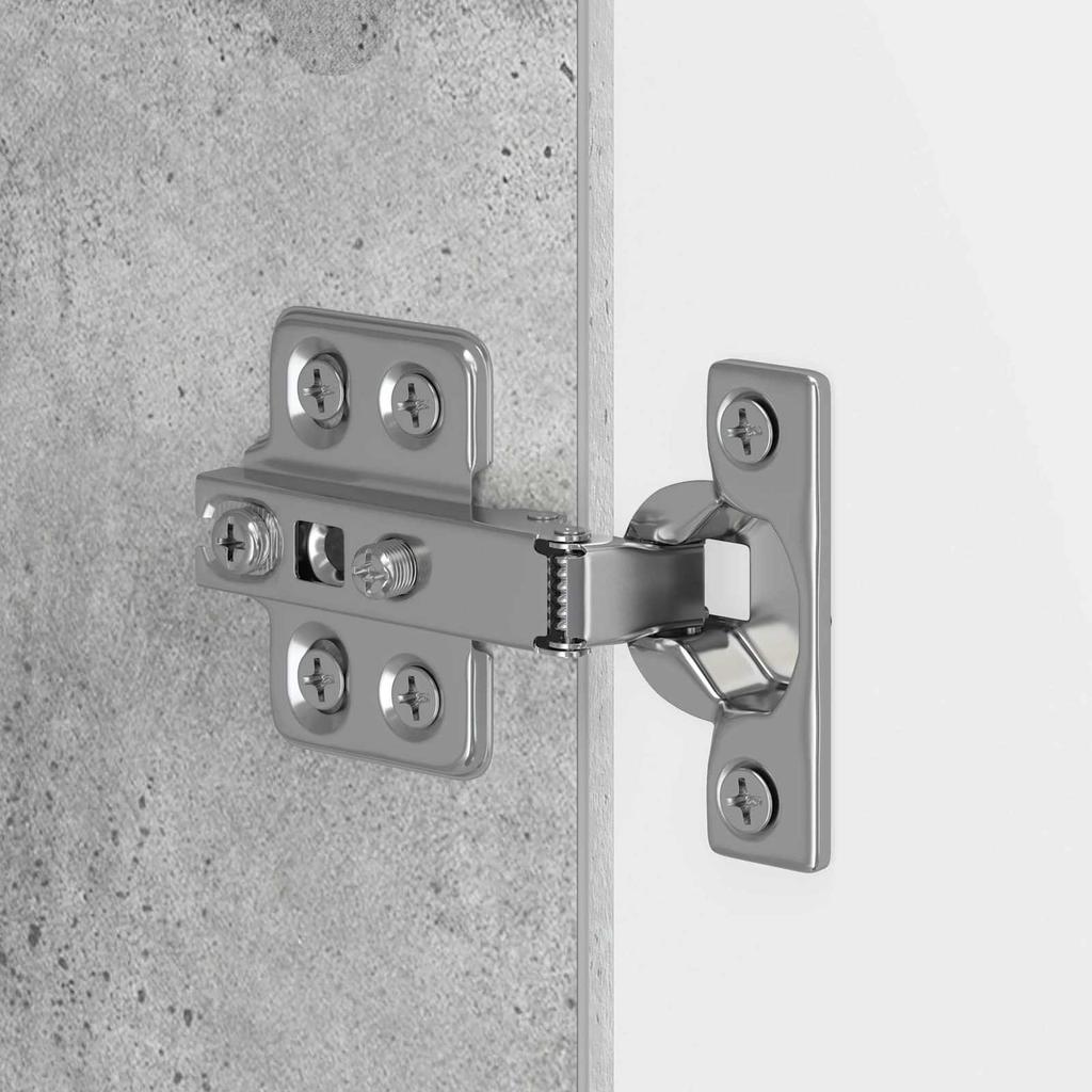 Bathroom Storage Cabinet ZWOLLE Concrete Grey