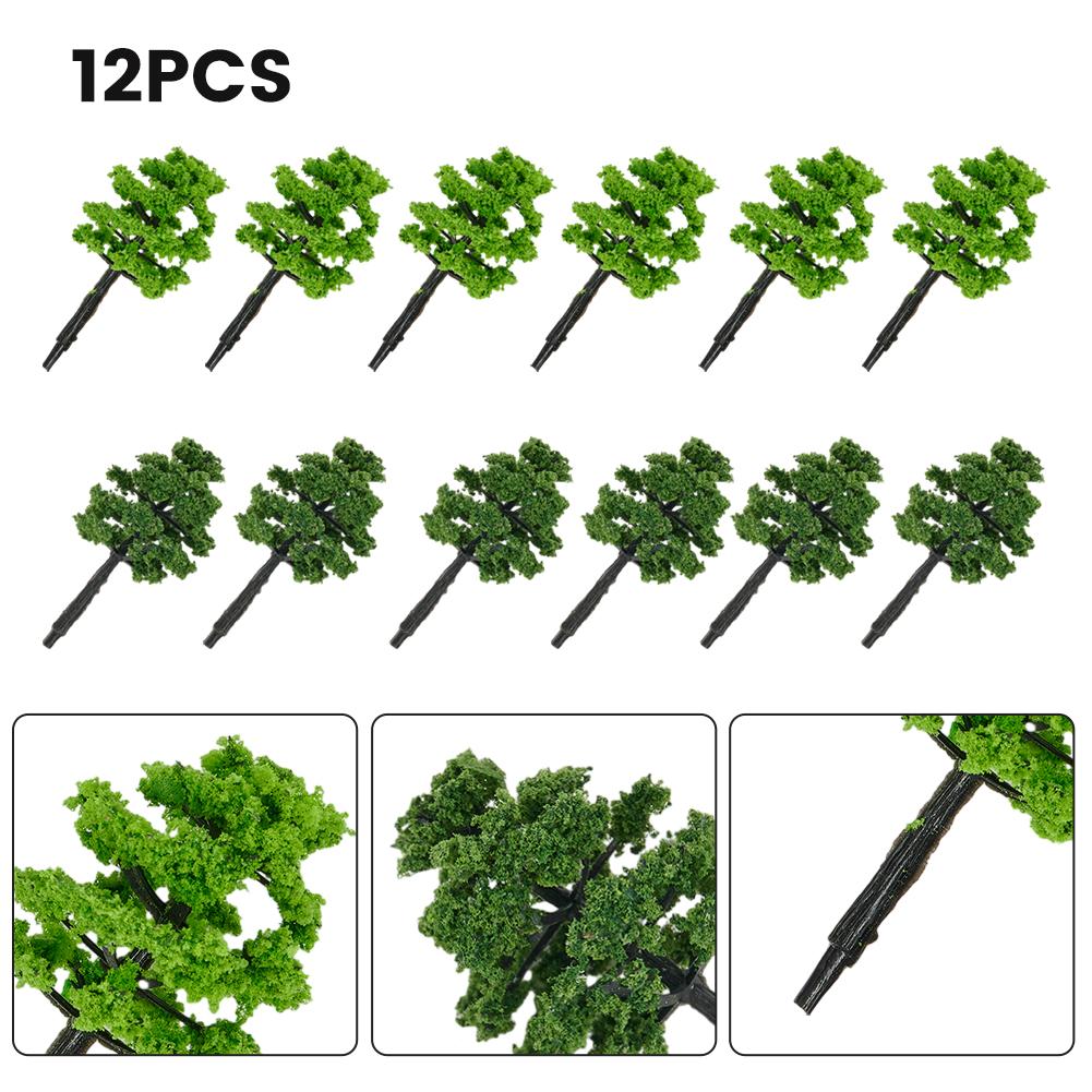 Trees Green 50mm Accessories Bushy Dark Green Decoration