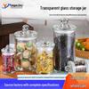 Large Capacity Moisture-Proof Glass Storage Jar for Tea, Grains, and Cereals
