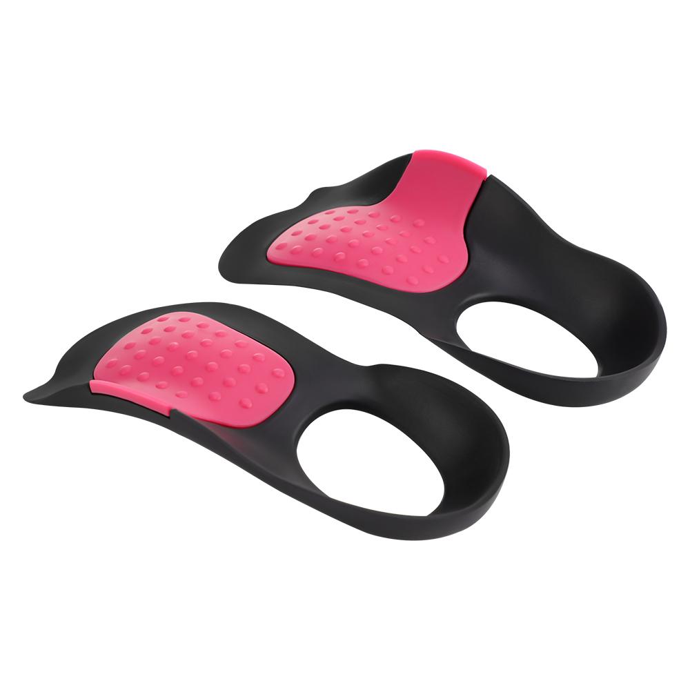Non-Slip Arch Support Insoles Flat Feet Fallen Arches -2 Pads 1.5/2cm U-Shaped Heel Lock Shock Absorption Plantar Fatigue Relief