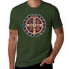 Saint Benedict Medal Tshirt Sports Fans Boys Whites Plus Size Tops Unisexs Workout Shirts
