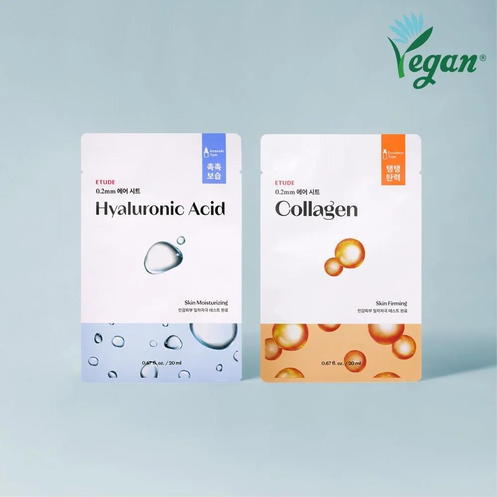 0.2 Therapy Air Mask 10 Sheets/Mask Pack/Mask Sheet/Snail/Green Tea/Aloe/Hyaluronic Acid/Collagen/Pearl/Tea Tree/Lemon Tea Tree 10 sheets