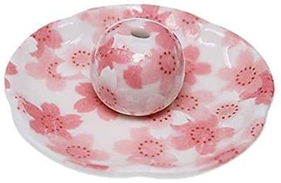 Full Bloom Cherry Blossom Incense Incense Made In Mino ACS WEB Cherry Blossom Sakura Flower-Shaped Plate, Holder, Ceramic, Japan, Ware, SHOP, Pattern,