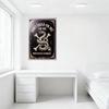 Vintage Metal Tin Sign 'DONT TREAD ON MIE' Rattlesnake & Bones Design 'PROUD TO BE AN AMERICAN' Rustic Decor for Man Cave Bar Ho