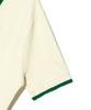 LEE Collar Contrast Short Sleeve Knit Ivory