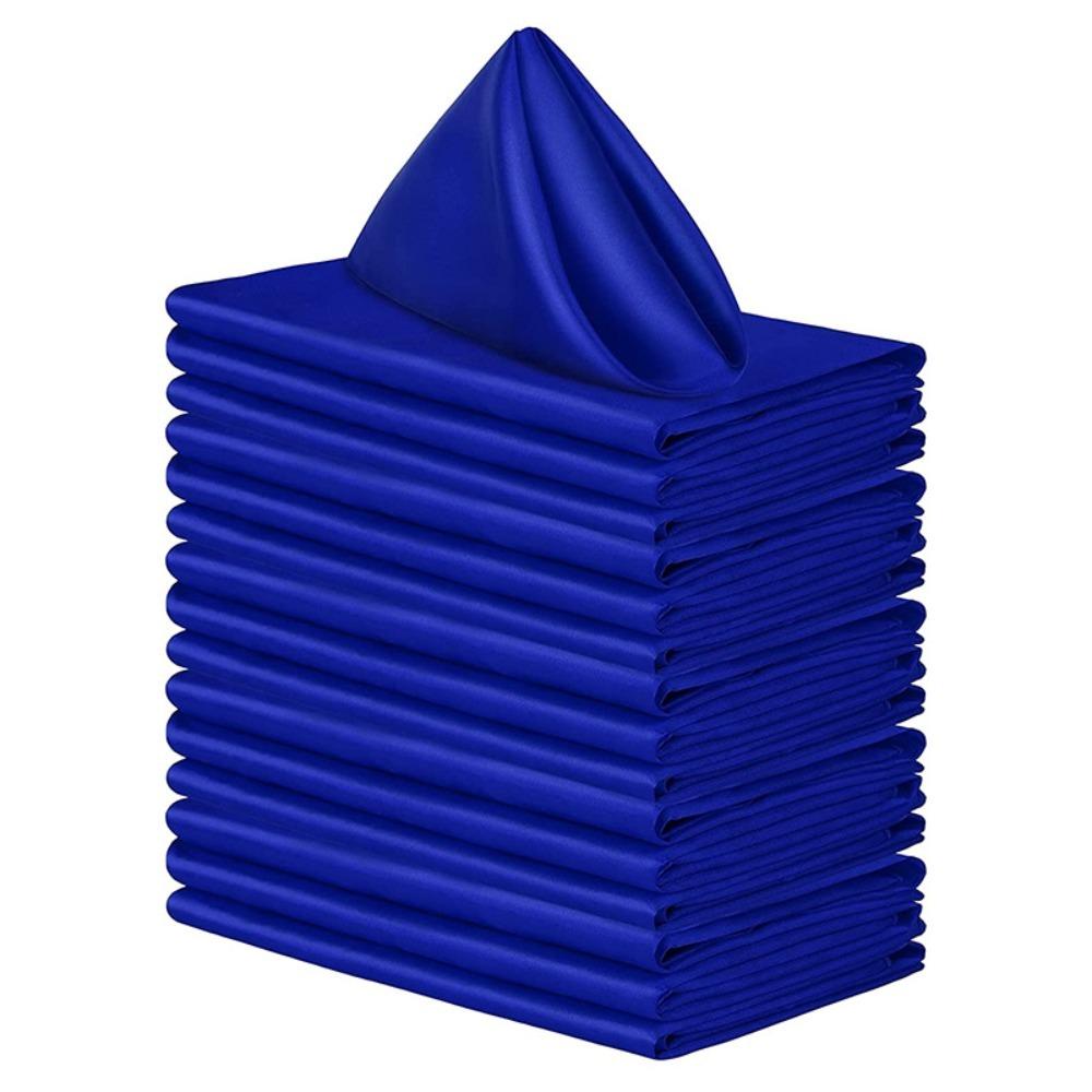 10pcs Soft Satin Napkin 30x30cm Table Napkins High-end Dinner Napkins  Event