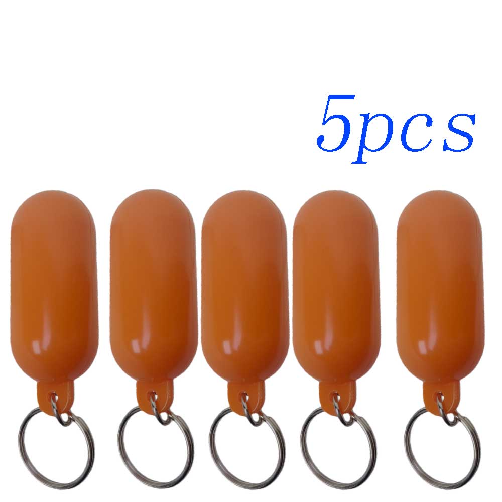 5/10pcs Floating Keychain for Beach Swimming Fishing Kayaking Bright Color Key Buoy Marine Sailing Boat Fender Buoyant Key Ring 3