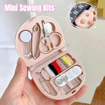 Mini Needle and Thread Box Nordic Style Combination Set Convenient and Convenient Sewing Tool Set for Travel and Home Use