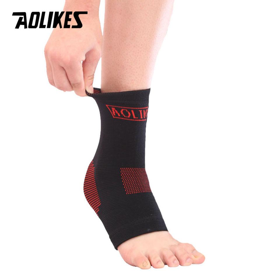 Aolikes 1 Stück Neue Atmungsaktive Knöchelbandagen Für Männer Und Frauen, Kompressions-Knöchelstütze Für Basketball Laufen Wandern Sport