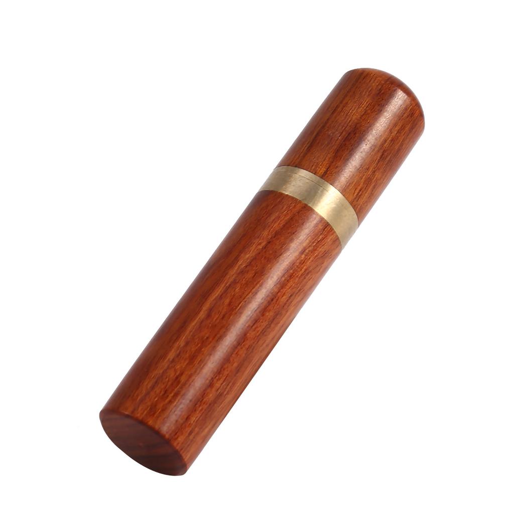 Wood Toothpick Holder Capsule Case Portable Natural Craft Outdoor Use (Rosewood)