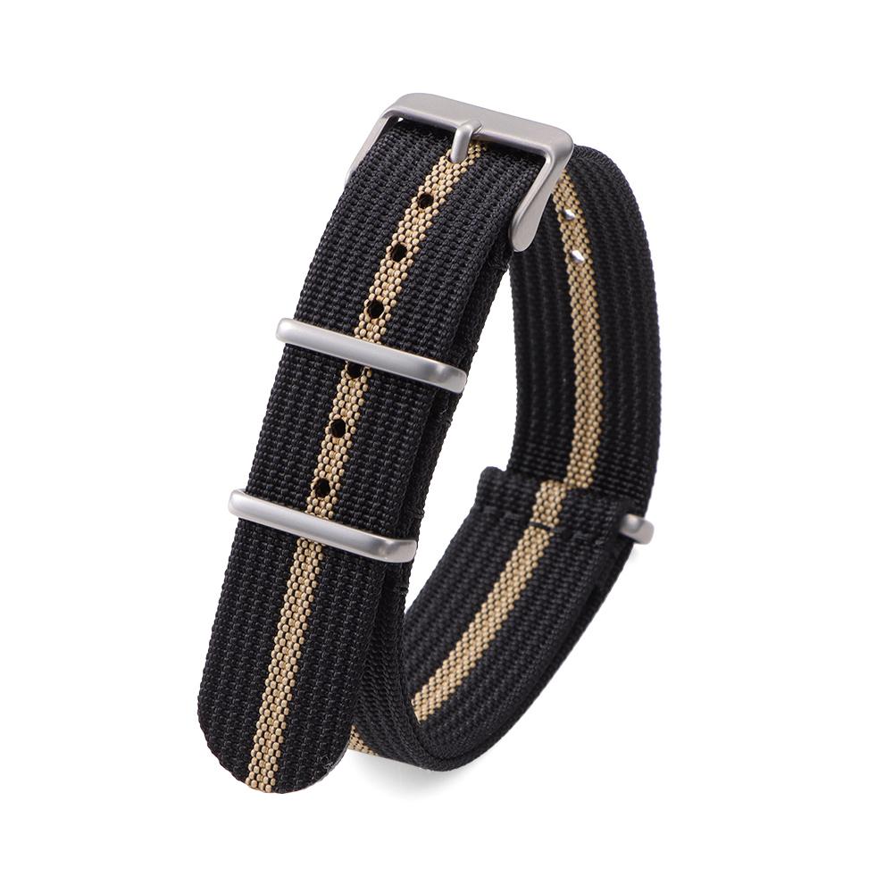 18mm 20mm 22mm Ribbed Nylon Watchband for Military Watch Strap Sport Bracelets Nylon Woven Watchband Women Men Bands Accessories