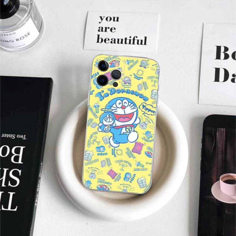 Cartoon D-Doraemons Fit For IPhone 16 15 Promax Phone Case IPhone 14 11 12 High End 13 Pro Silicone