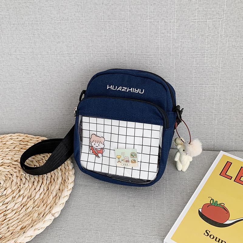 Women's bag bag new canvas bag simple shoulder messenger bag