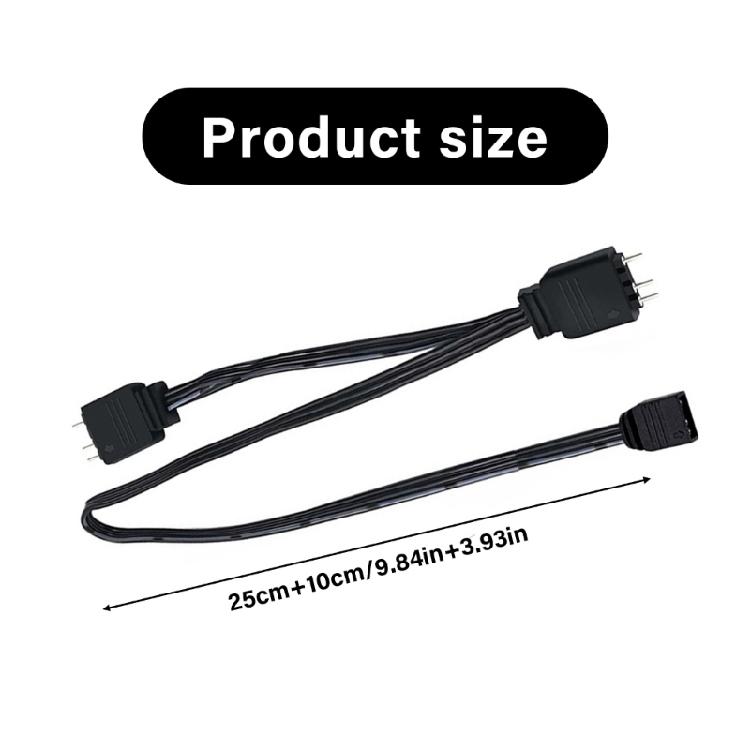 ARGB Controller Cable 5V 3Pin ARGB Controller Adapter ARGB Remote Controller for PC Fan Cooling Fan Light Strips