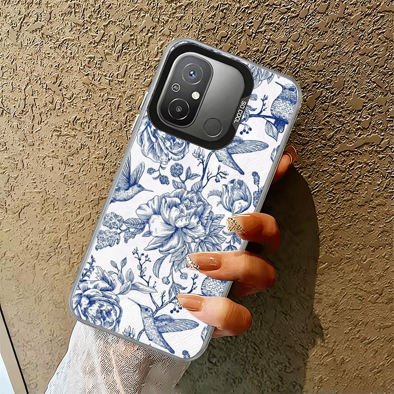 Blue And White Porcelain Pattern Shockproof Phone Case for Xiaomi Poco X7 X6 X5 X3 Pro F7 Ultra M8 Redmi 15C 15 14C 13C 12C 10C