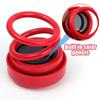 Car Solar Powered Air Freshener Ornament RV Truck Rotating Dual-ring Vision Levitation Aromatherapy with Wooden Fragrance Tablet