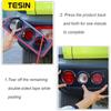 TESIN Car Rear Tail Light Lamp Decoration Cover For Suzuki Jimny JB74      Lamp Hoods Exterior Accessories