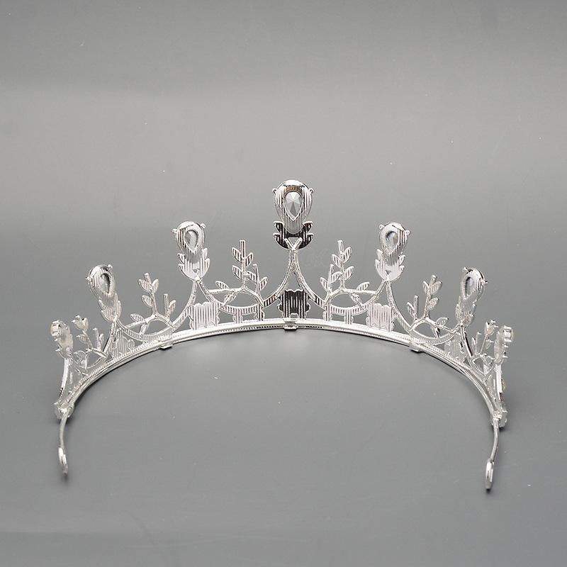 Hair accessories crown bridal headwear high-end alloy rhinestone princess style crown children and girls performance hair accessories