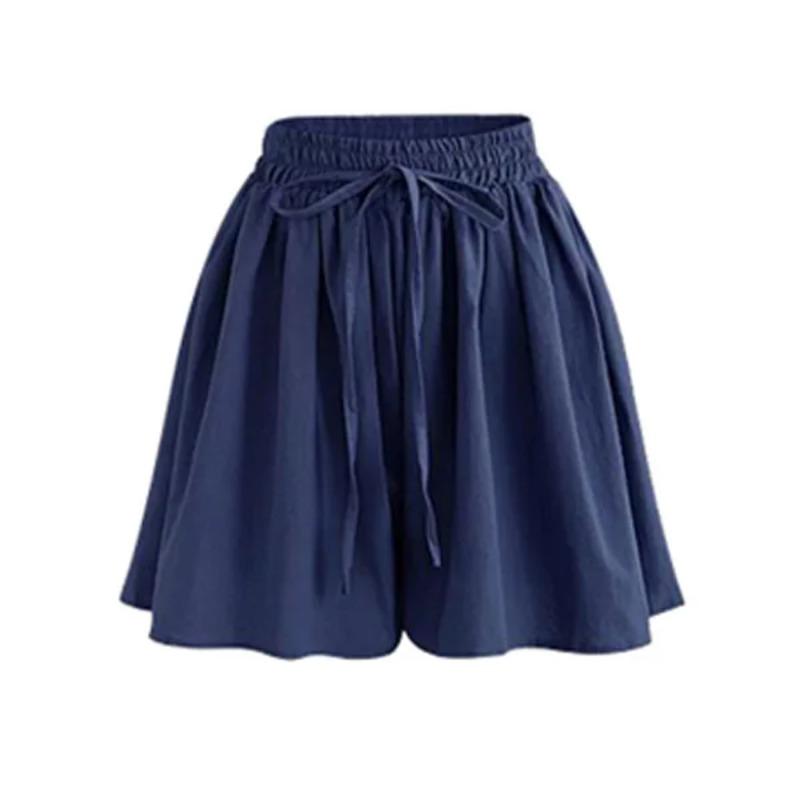 Summer Women Shorts High Waist Loose Short Slacks
