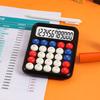 Cartoon Calculator with 12-Digit LCD Screen & Color-Coded Mechanical Keys Cute Desktop Calculator Portable Calculator for Office School Home