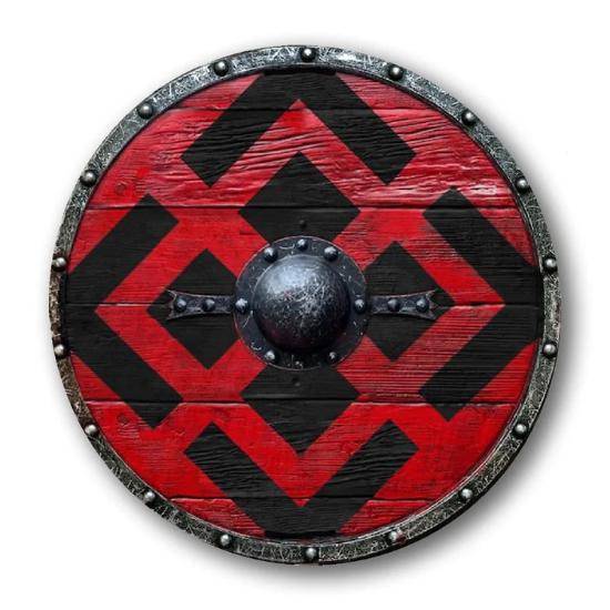 Vintage Medieval Battle-Ready Shield Nejlepší dřevěný štít Viking Shield LARP