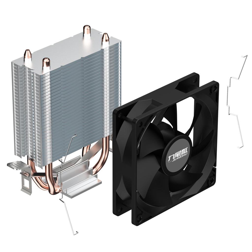 Nine-Tailed Fox 2T CPU Cooler with 2 Copper Tubes for 1150/1151/1700/2011 AMD Sockets