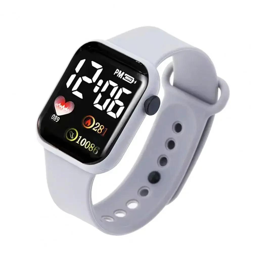 Led Digital Display Waterproof Electronic Watch Smart Watch Sport Fitness Led Digital Display Children Watch Children Universal