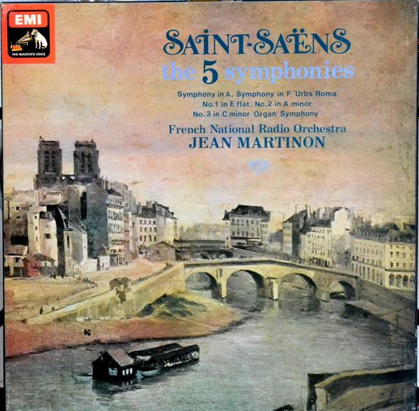 

LP Record CAMILLE SAINT-SAËNS , ORCHESTRE NAT - The 5 Symphonies SLS5035 His Master s Vo 1975 UK Classical Used