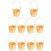 10Pcs Mini Wicker Baskets Bamboo Woven Storage Basket Gift Container for Wedding Party Table Decor Craft DIY Projects