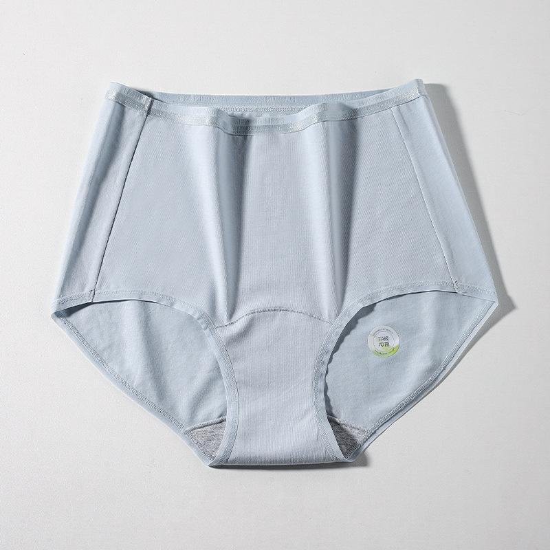 Women's Spring 7A Antibacterial Extension Cotton High Waist Underwear