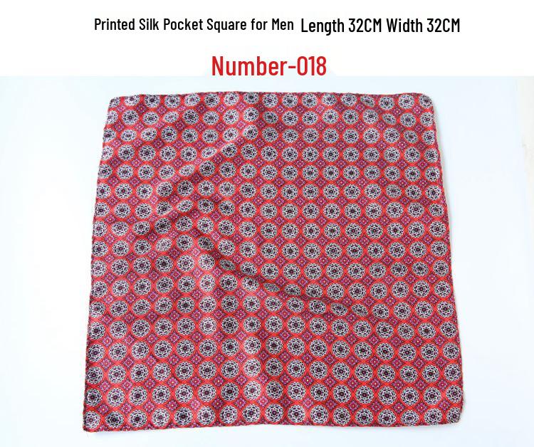 Men's Retro Wedding Pocket Square - Groom & Best Man Viscose Handkerchief Scarf