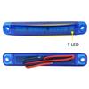Multicolor Waterproof 9 LED Side Warning Light Truck Trailer Bus Van Lorry Width Lamp Signal Marker Bulb Lamp 12V 24V Accessorie