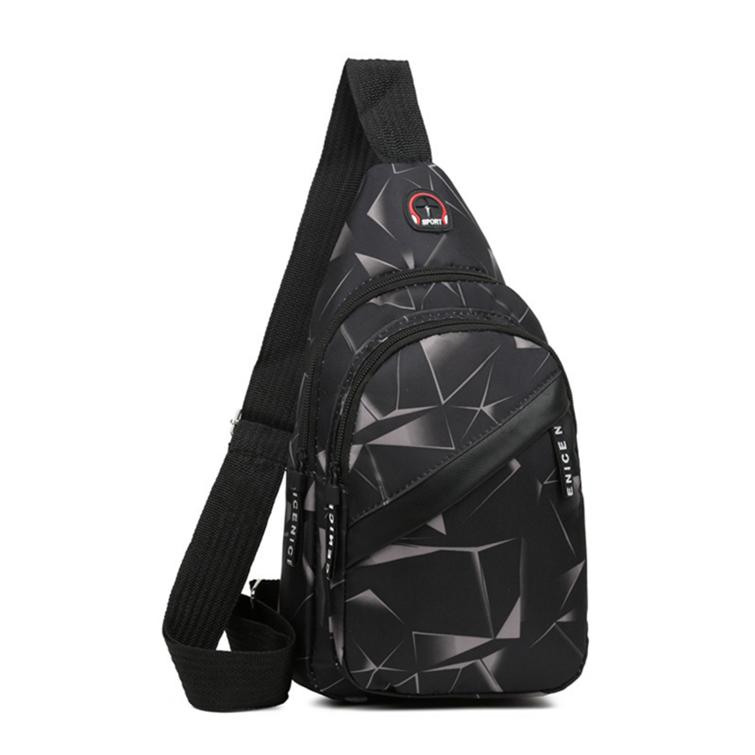 Men's Fashion Messenger Bag Lightweight Sports Leisure Chest Bag Casual Simple Large Capacity Male Bags