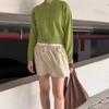2026 Soft Elegant Short Knit Cardigan Women Long Sleeve Sweater