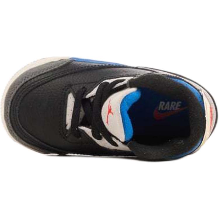 New Jordan Air Jordan 3 Anti Slip Wear Resistant Mid Top Toddler Shoes Black Gray Infant And Toddler IB8966-004