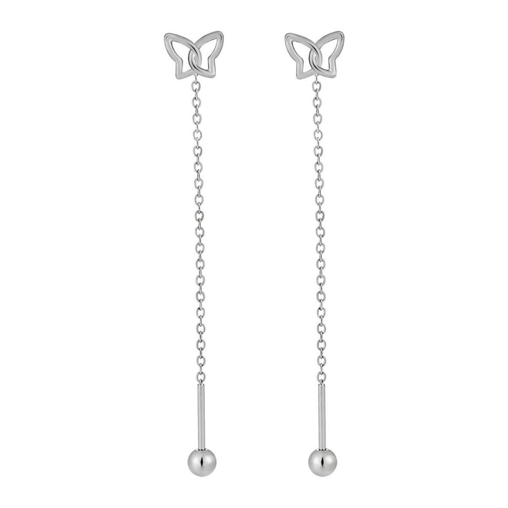 High-End Korean Style Titanium Heart Earrings - Anti-Drop & Anti-Snag Design for Women