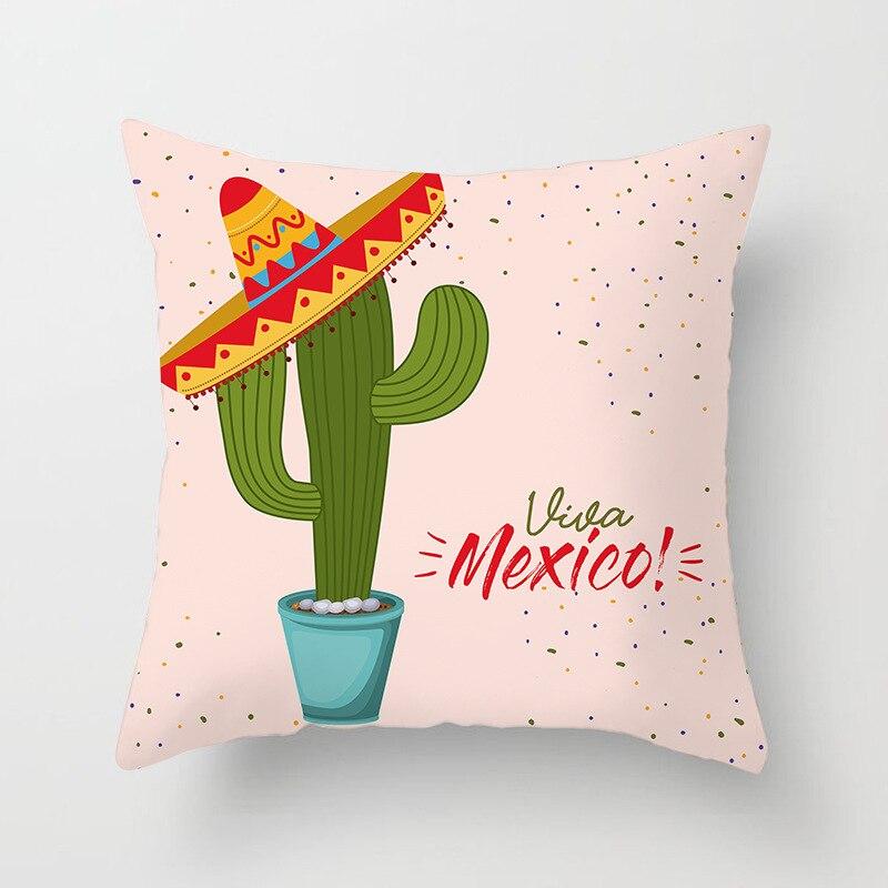 cactus print cushion