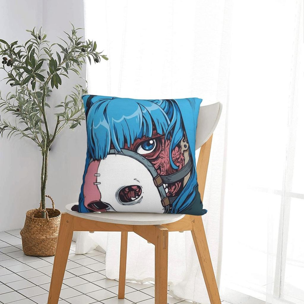 Game Sally Face Terror Adventure Square Pillowcase Pillow Cover Cushion Decor Comfort Throw Pillow for Home Car