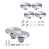 C90A 2 Sets/4 Sets Dutch Oven Knob Stainless Steel Kitchen Pot Lid Handle Replacemet