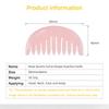 2025 New Design Ellipse Pink Crystal Massage Comb Portable Salon-Ready Small Fashion Hair Accessories for Women Home Water