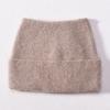 Autumn and winter new solid color cat ear angora long rabbit hair with small sequins warm wool hat knitted hat