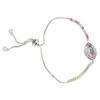 Turkish Evil Eye Bracelet Women Stylish Zirconia Pull Bracelets Hand Jewlery for Mother Friends