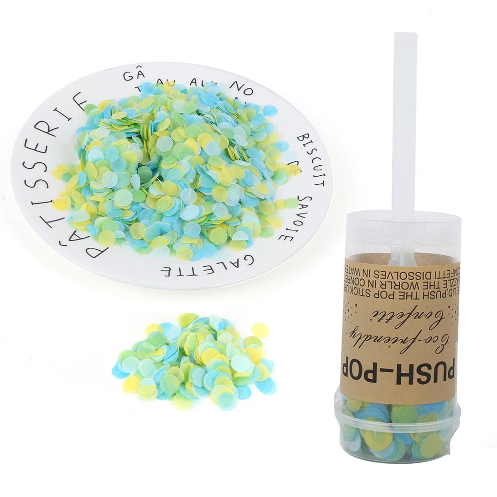 2Pcs Hand Push Mixed Confetti Wedding Birthday Festivals Decoration Accessories