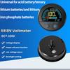 5918 DC 7–100V Digital Circular Voltmeter Waterproof Battery Capacity Monitor Car Voltage Meter Tester Battery Level Indicator